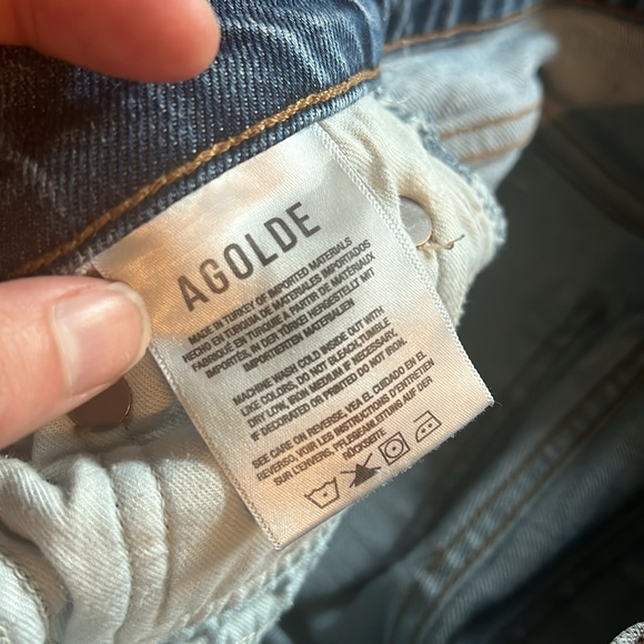 Agolde Toni Mid Rise size 29 Organic Cotton Denim Jeans - Picture 8 of 9
